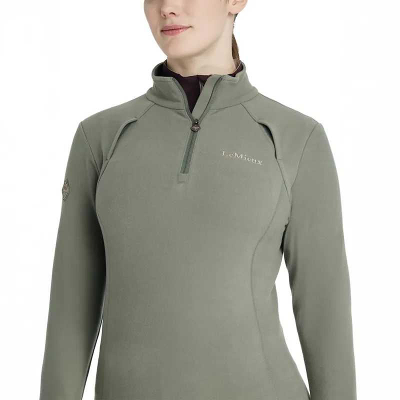 LeMieux Frances Quarter Zip Fleece - Rosemary-2
