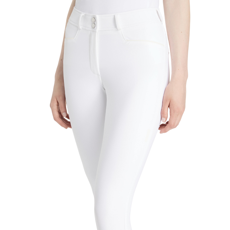 LeMieux Isabelle Knee Grip Breeches - White-3