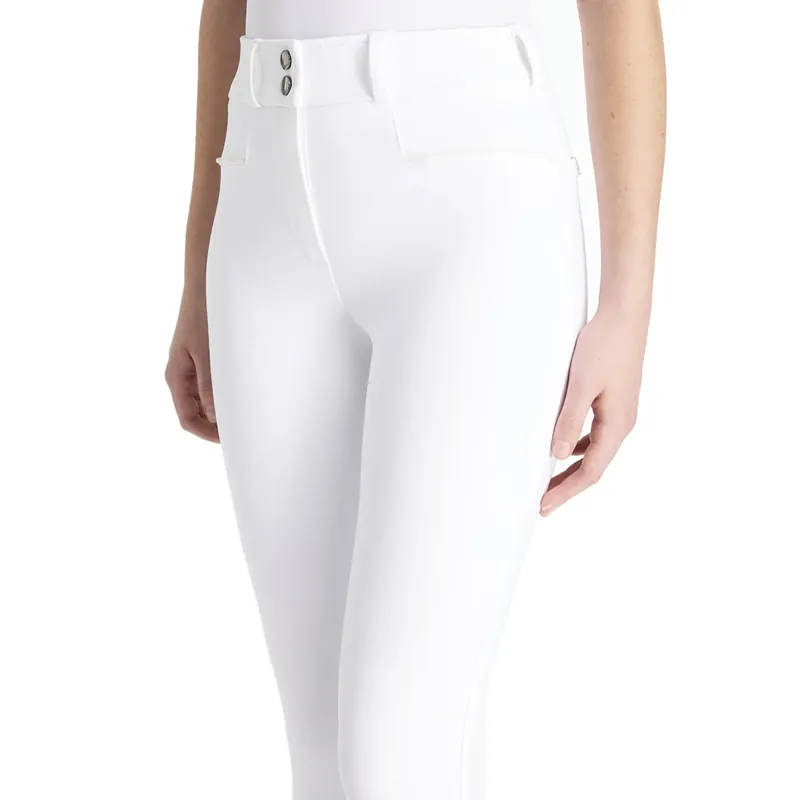 LeMieux Young Rider Izzy Knee Grip Breeches - White-2