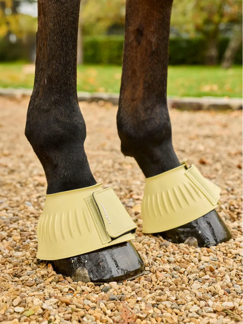 LeMieux Rubber Bell Boots - Lemonade-1
