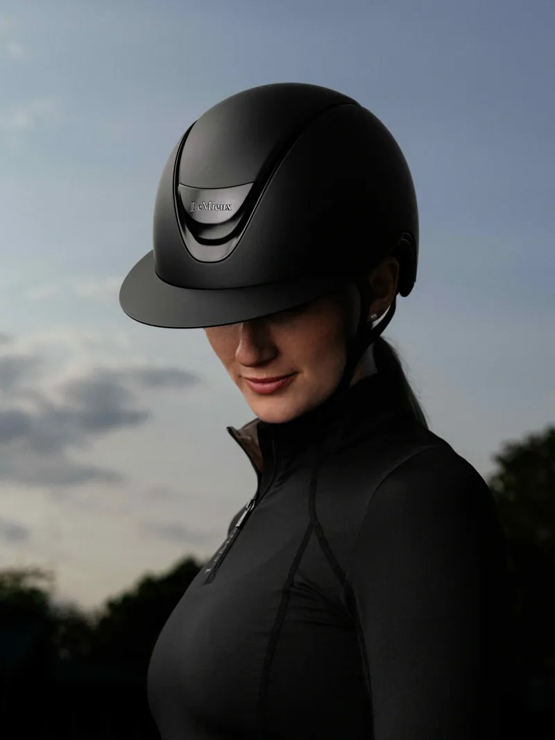 LeMieux Verv Competition Helmet - Matte Black-8
