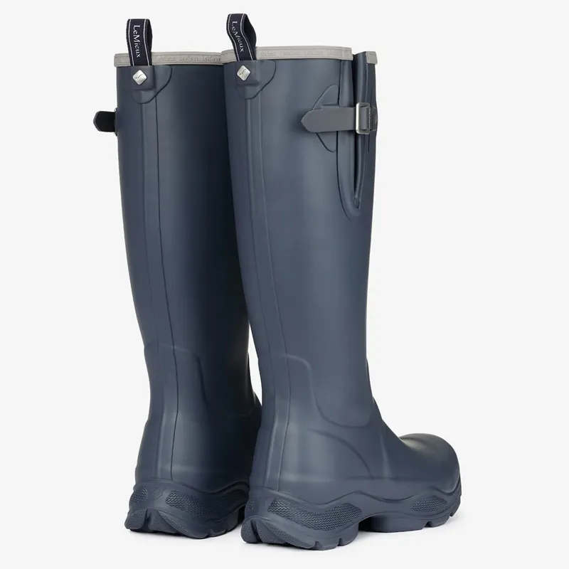 LeMieux Ladies Ultra Stride Neoprene Lined Wellington Boots - Navy-1