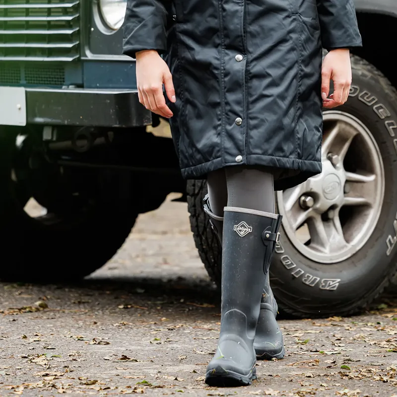 LeMieux Ladies Ultra Stride Neoprene Lined Wellington Boots - Navy-5