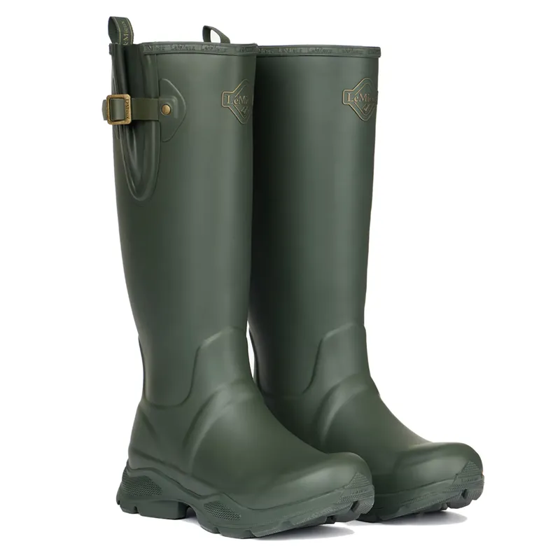 LeMieux Ladies Ultra Stride Neoprene Lined Wellington Boots - Oak