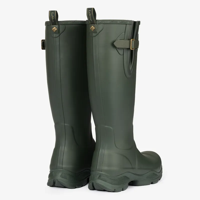 LeMieux Ladies Ultra Stride Neoprene Lined Wellington Boots - Oak-1
