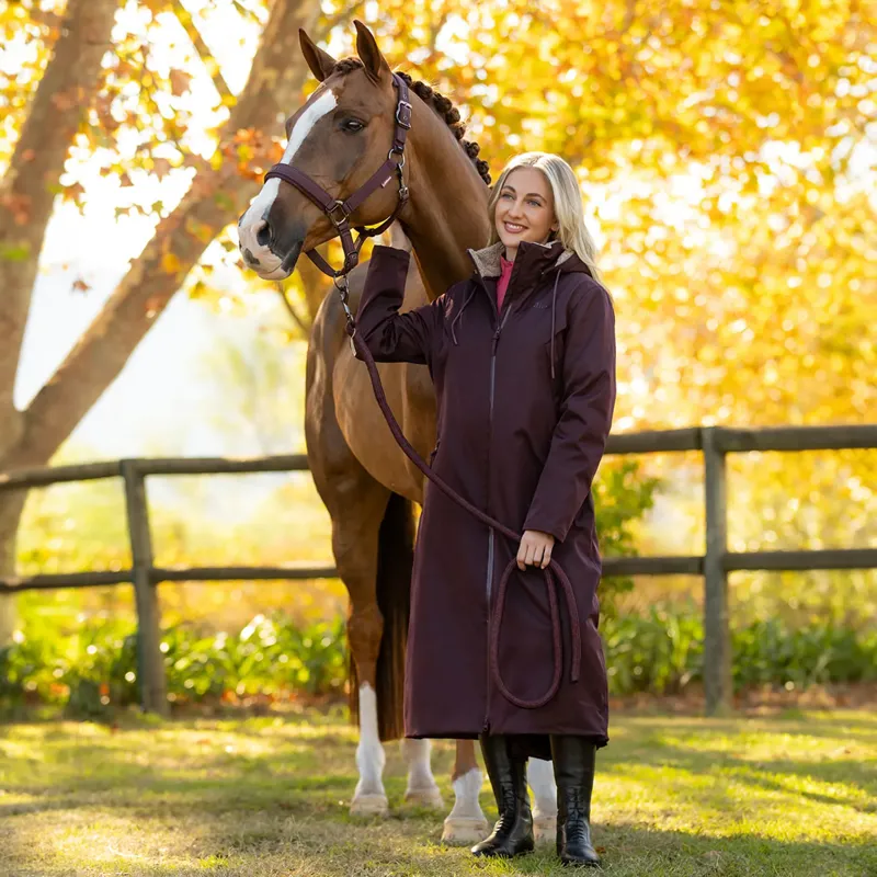 LeMieux All Elements Waterproof Womens Robe - Damson-7