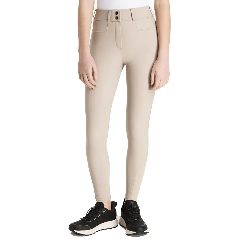 LeMieux Young Rider Izzy Knee Grip Breeches - Almond-1