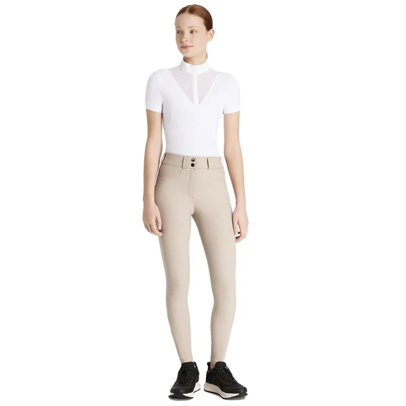 LeMieux Young Rider Izzy Knee Grip Breeches - Almond