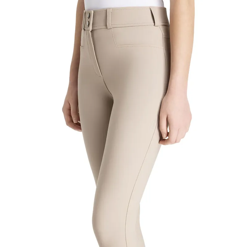 LeMieux Young Rider Izzy Knee Grip Breeches - Almond-3