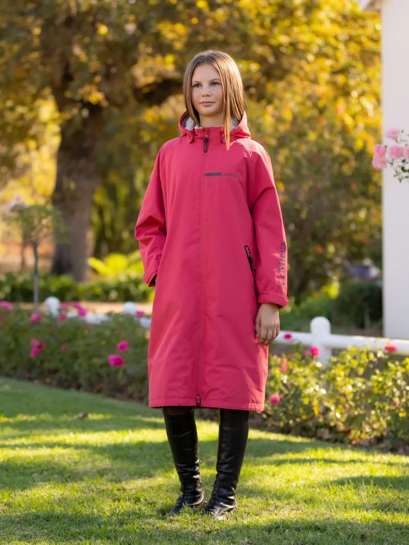 LeMieux Young Rider HydroShield Robe - Cranberry-1