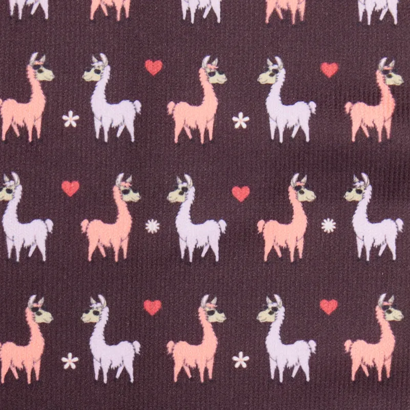 LeMieux Footsie Socks Llamas - Damson-2