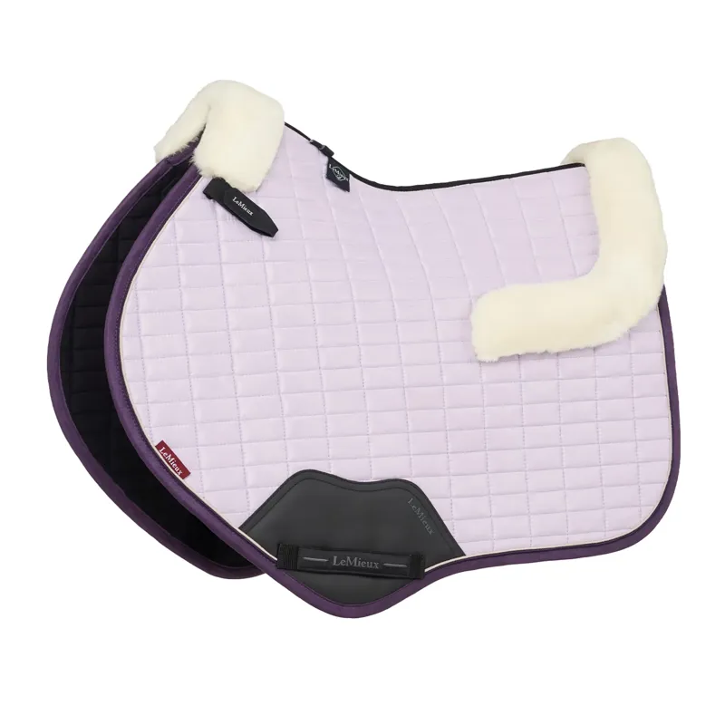 LeMieux Merino+ Suede Close Contact Square - Lilac