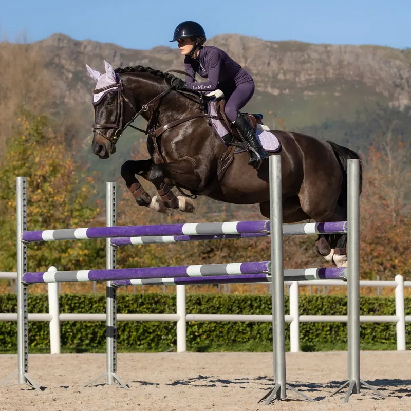 LeMieux Merino+ Suede Close Contact Square - Lilac-4