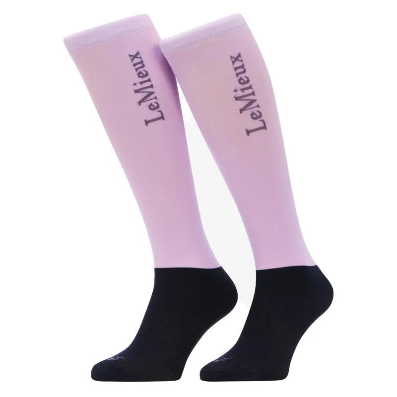 LeMieux Competition Socks 2 Pack - Lilac-1