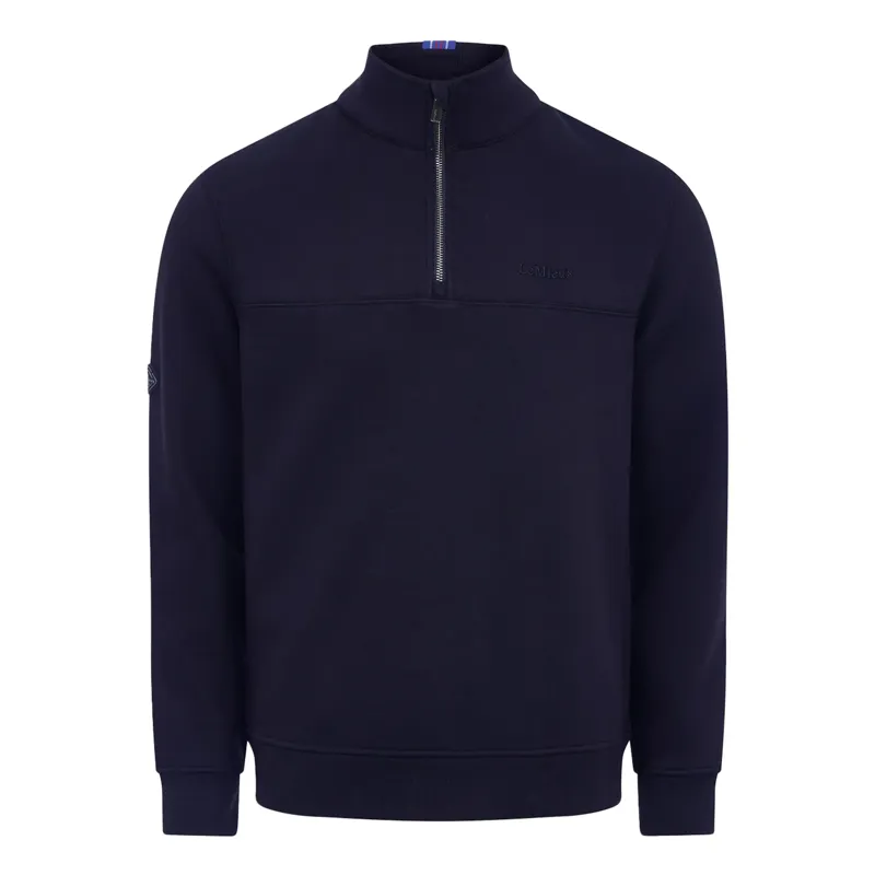 LeMieux Mens Quarter Neck Sweat - Navy