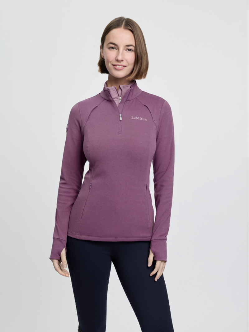 LeMieux Frances Quarter Zip Fleece - Mallow-1
