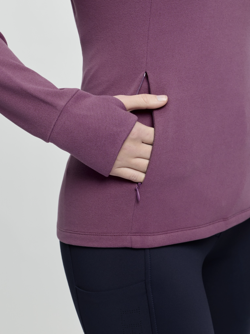 LeMieux Frances Quarter Zip Fleece - Mallow-6