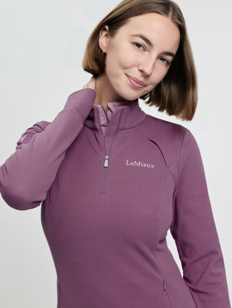 LeMieux Frances Quarter Zip Fleece - Mallow-4