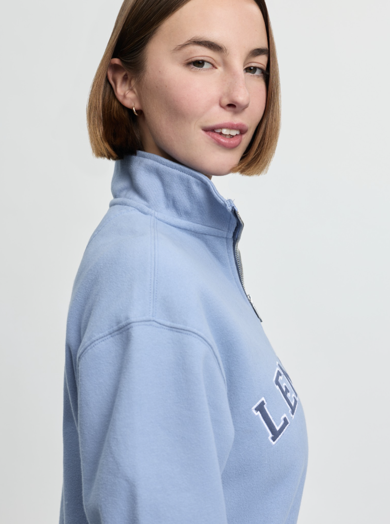 LeMieux Kelsie Quarter Neck Sweat - Powder Blue-1