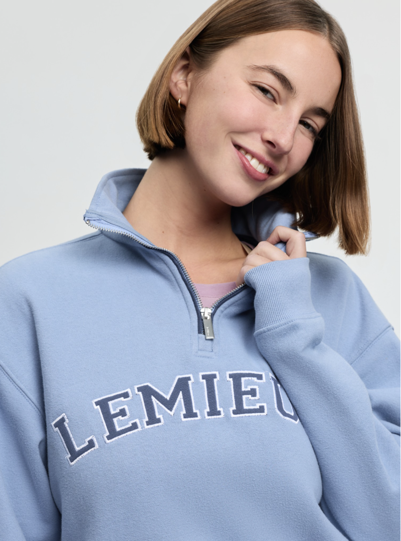 LeMieux Kelsie Quarter Neck Sweat - Powder Blue-4