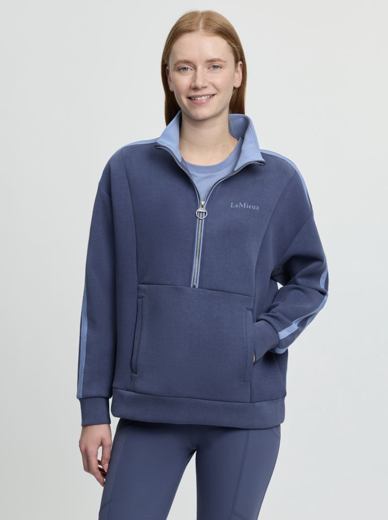 LeMieux Connie Half Zip Sweat - Navy-1
