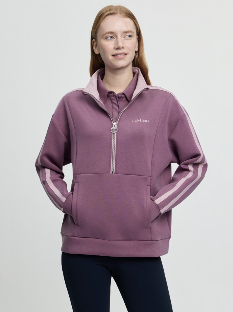 LeMieux Connie Half Zip Sweat - Mallow-1