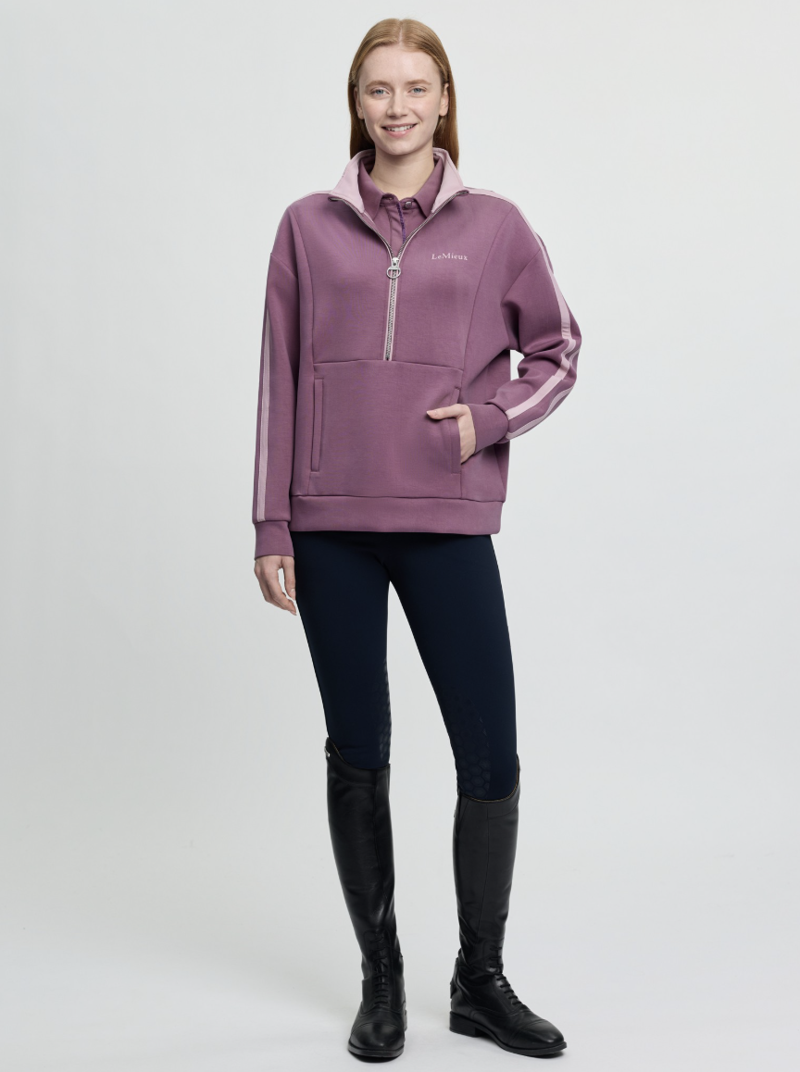 LeMieux Connie Half Zip Sweat - Mallow-5