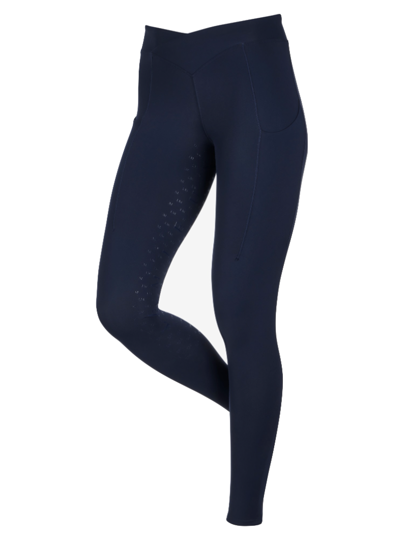 LeMieux Simone Cross Over Half Seat Pull On - Navy