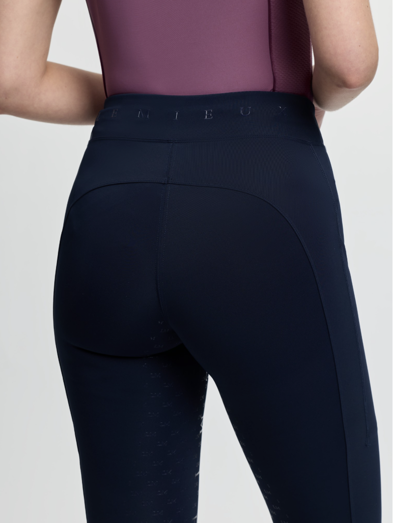 LeMieux Simone Cross Over Half Seat Pull On - Navy-4