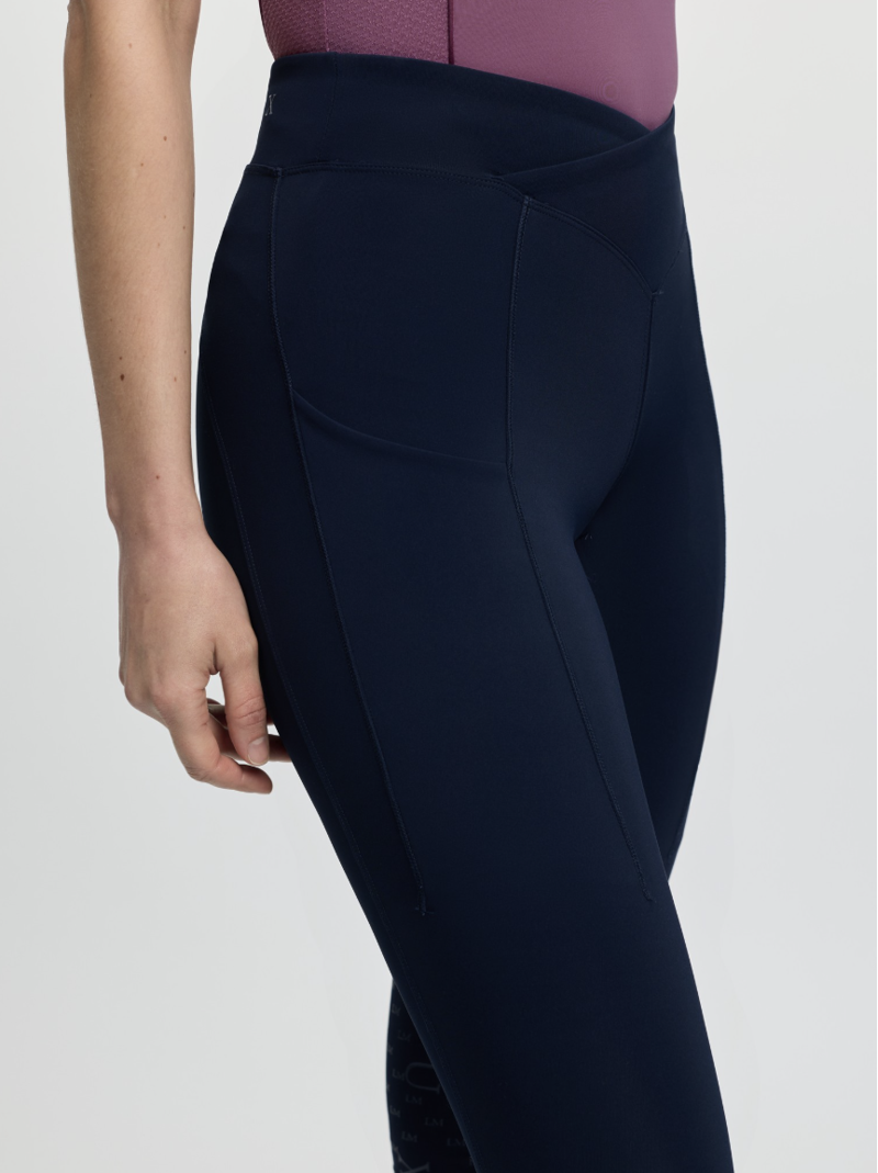 LeMieux Simone Cross Over Half Seat Pull On - Navy-5