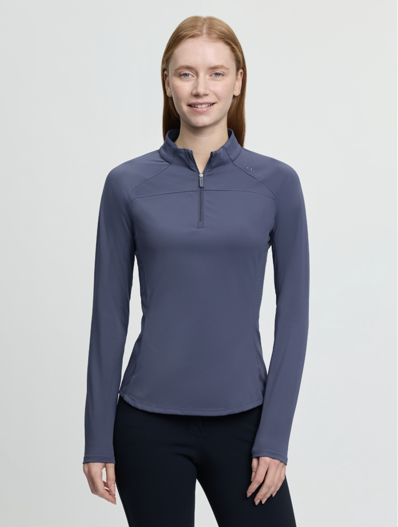 LeMieux Airflow Long Sleeve Base Layer - Shadow-1