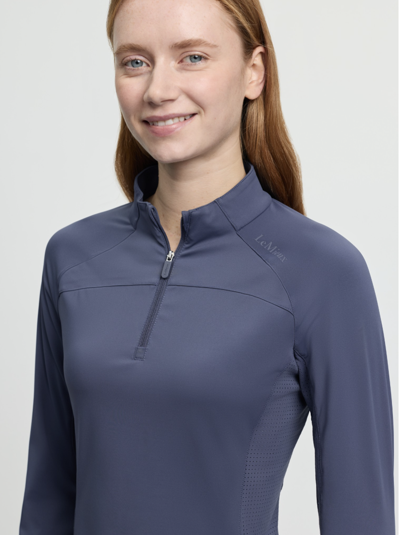 LeMieux Airflow Long Sleeve Base Layer - Shadow-4
