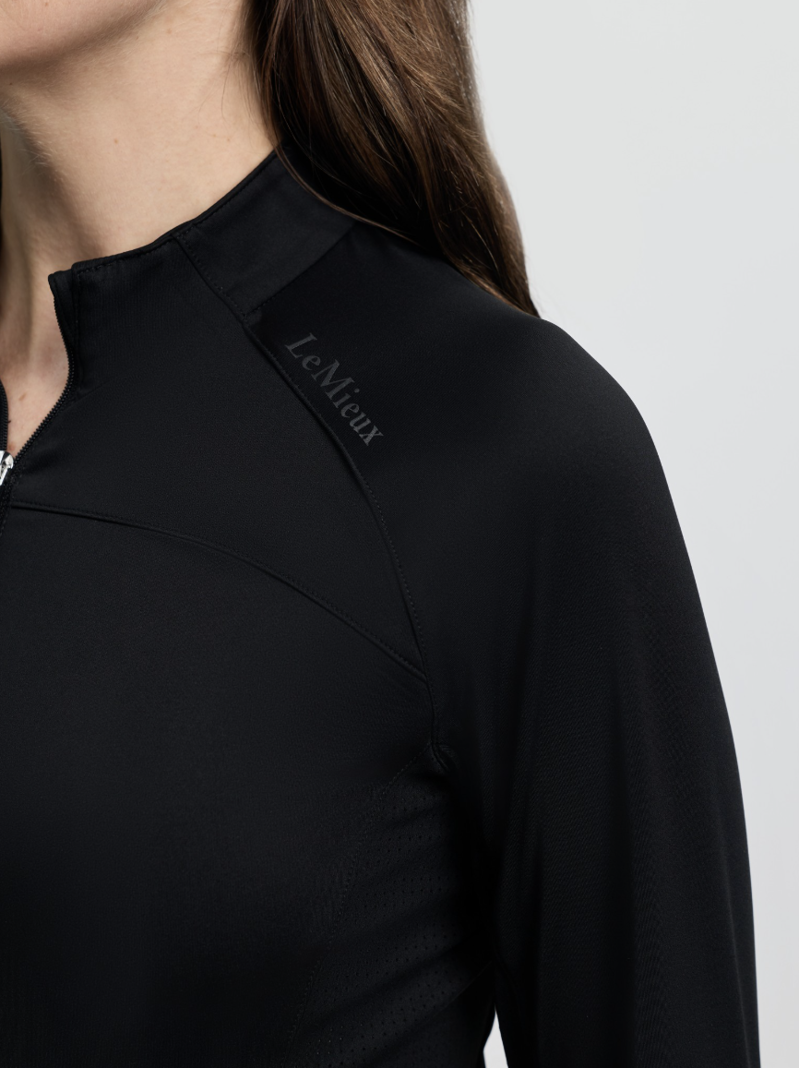LeMieux Airflow Long Sleeve Base Layer - Black-2