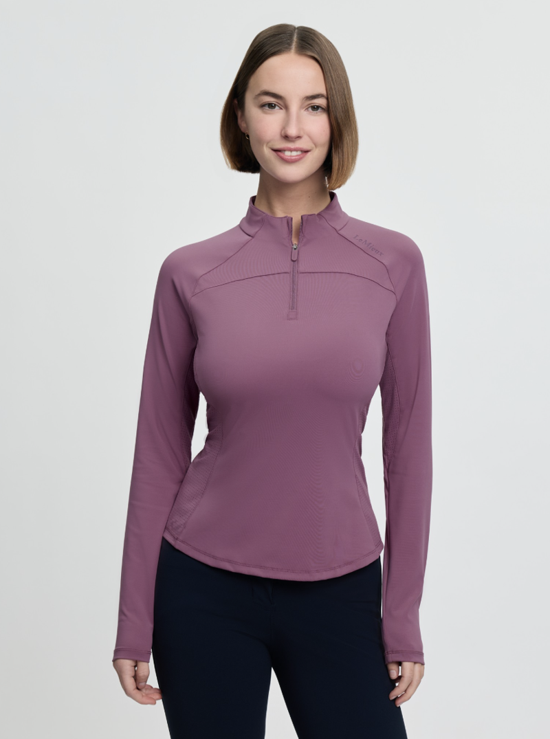 LeMieux Airflow Long Sleeve Base Layer - Mallow-2