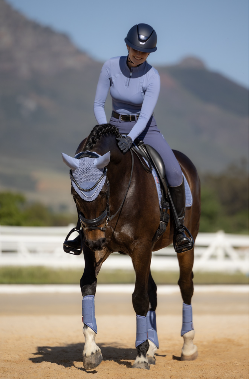 LeMieux Classic Fly Hood - Powder Blue-2