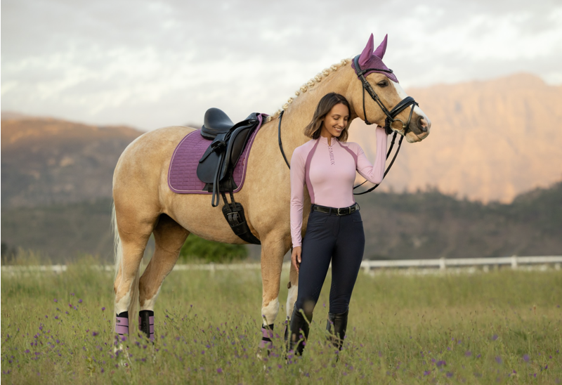 LeMieux Suede Dressage Square - Mallow-2