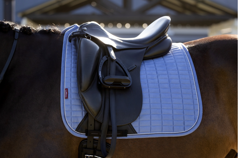 LeMieux Suede Dressage Square - Powder Blue-3