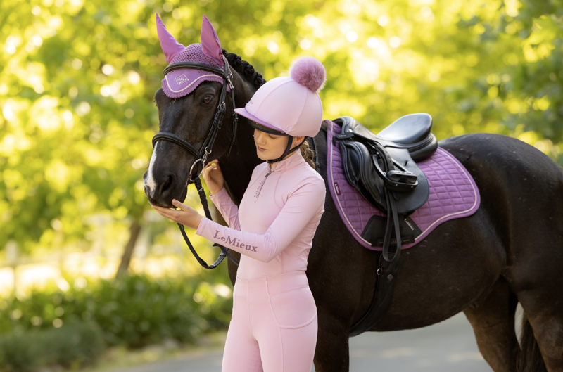 LeMieux Suede GP Square - Mallow-3