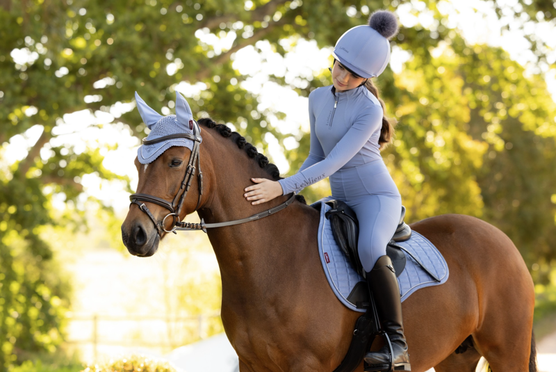 LeMieux Suede GP Square - Powder Blue-1