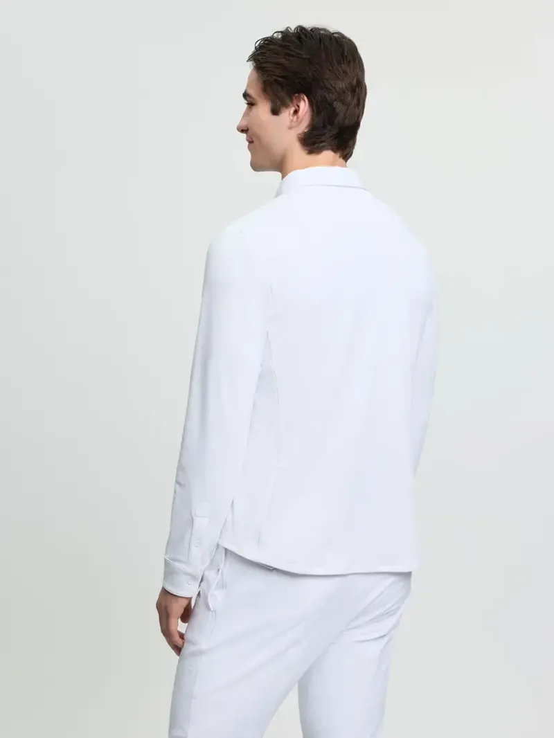 LeMieux Mens Long Sleeve Show Shirt - White-1