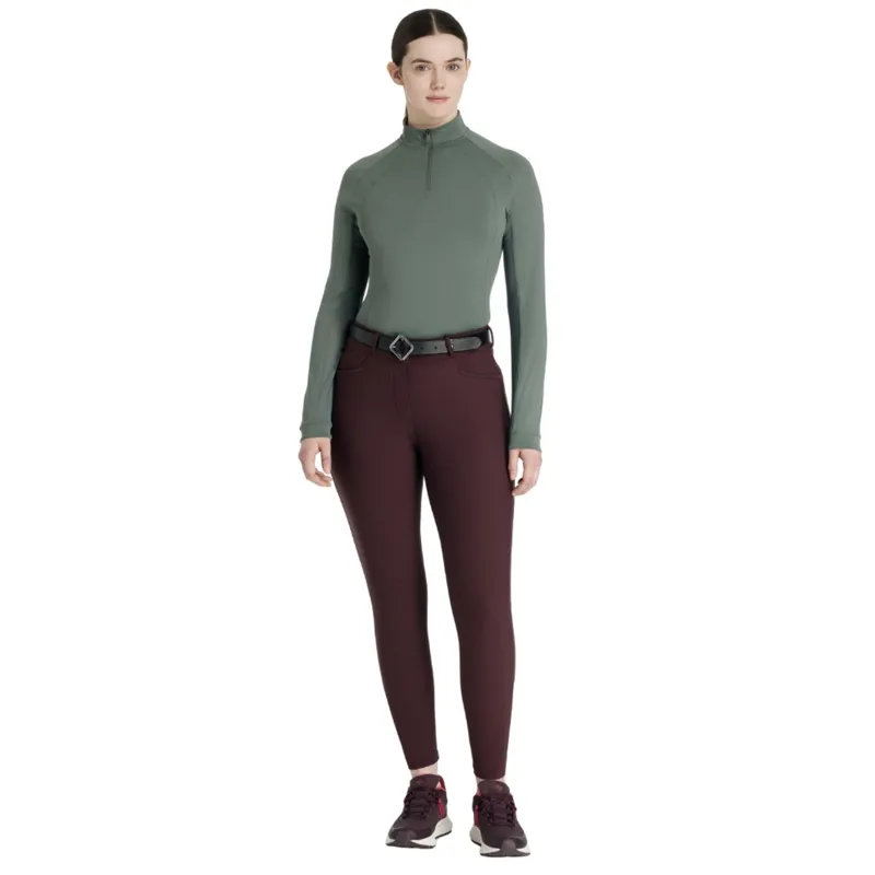LeMieux Isabelle Knee Grip Breeches - Damson-3