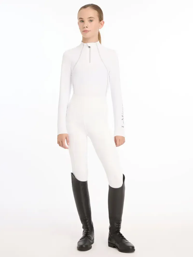 LeMieux Young Rider Sparkle Base Layer - White