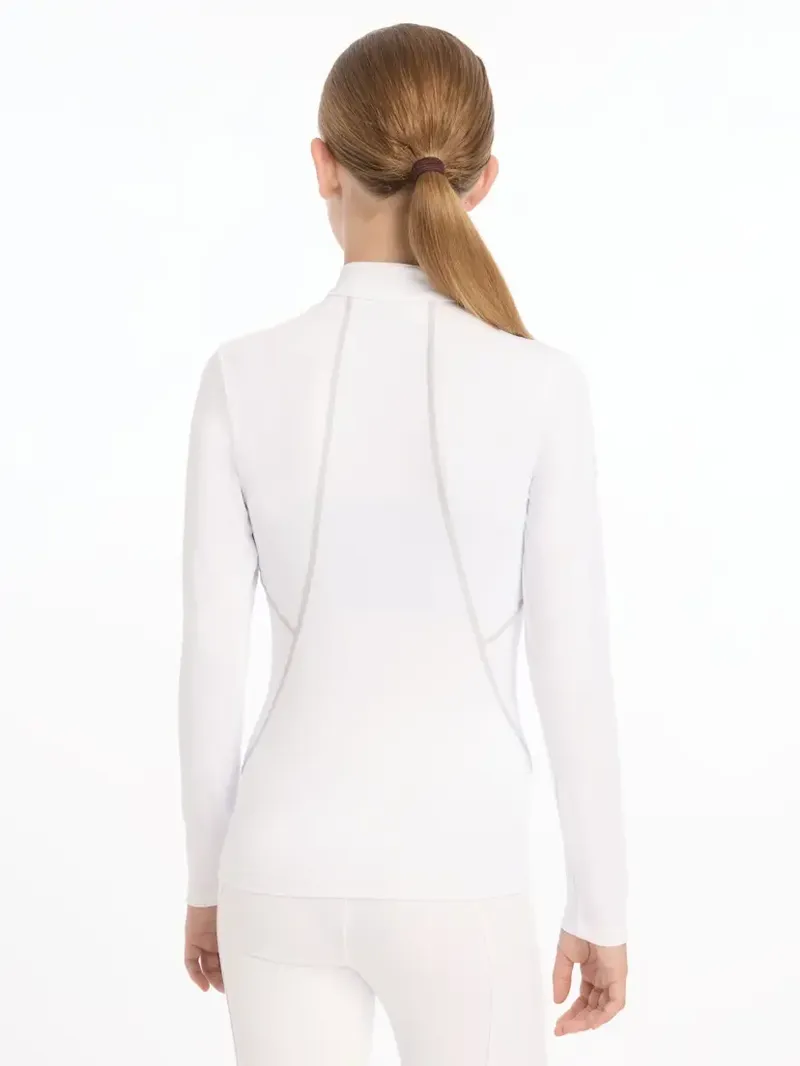 LeMieux Young Rider Sparkle Base Layer - White-1