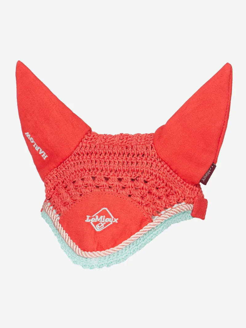 LeMieux Harlow Hobby Horse Fly Hood - Coral Crush - One Size