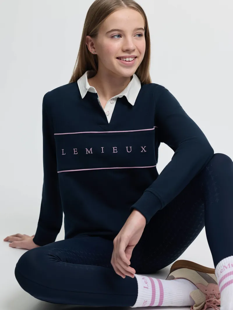 LeMieux Young Rider Riley Rugby Shirt - Navy-4
