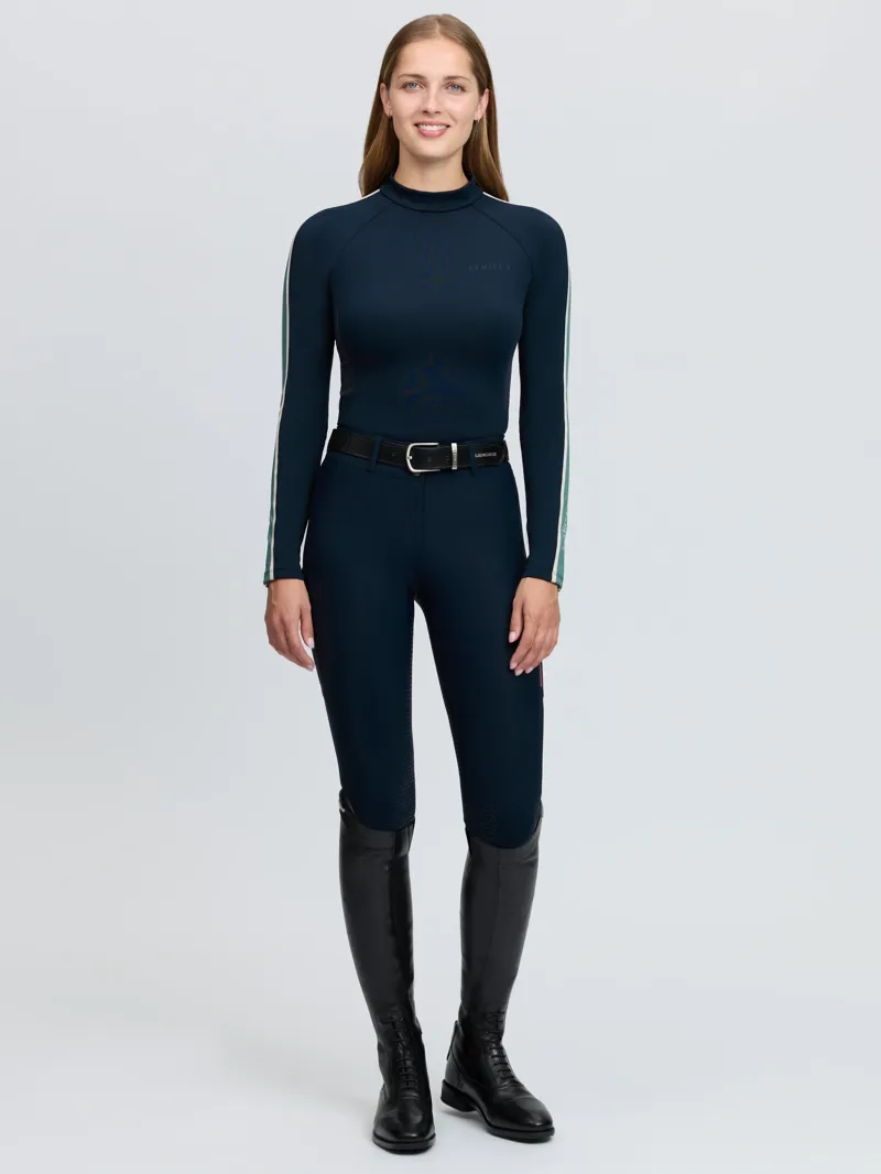 LeMieux Talia High Neck Base Layer - Navy-4