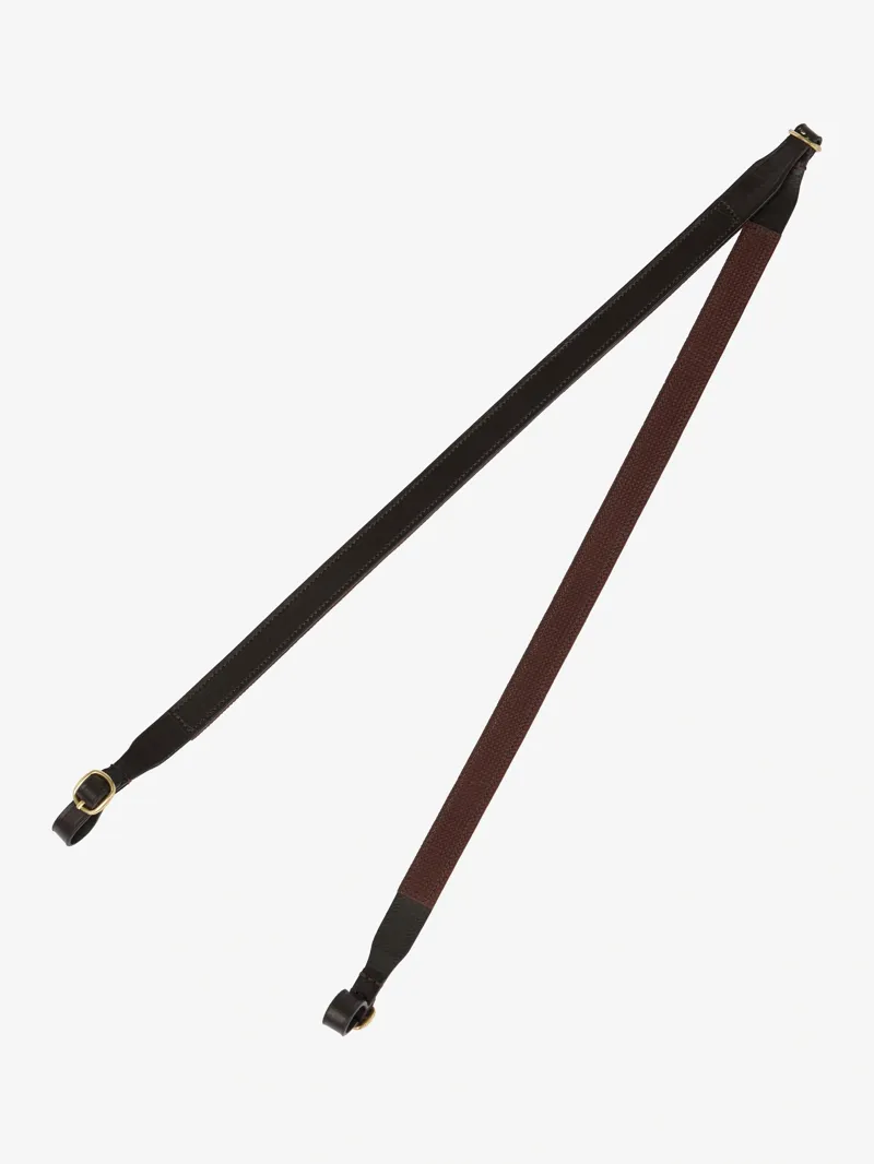 LeMieux Hobby Horse Rubber Grip Reins - Brown-1