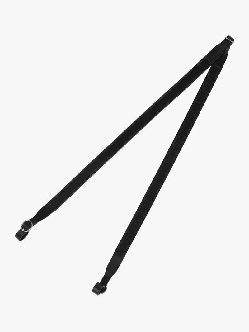 LeMieux Hobby Horse Rubber Grip Reins - Black-1