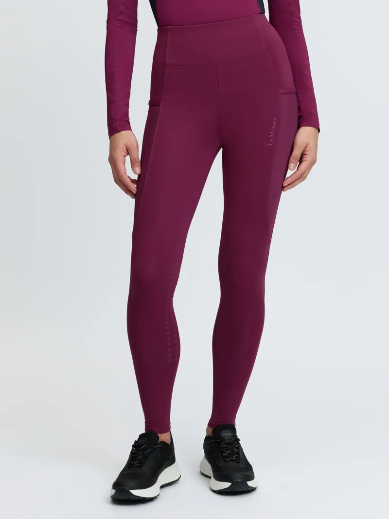 LeMieux Naomi Pull On Breeches - Blackberry-2