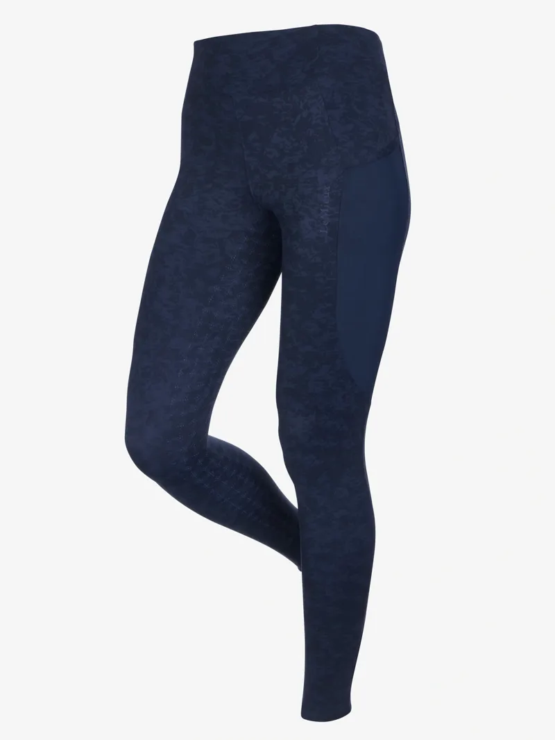 LeMieux Naomi Pull On Breeches Printed - Navy